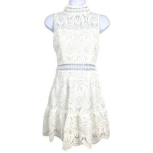 Mini White Lace Sun Dress